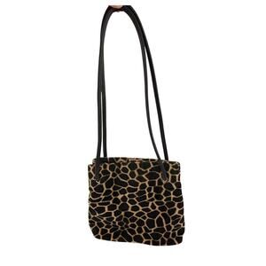 VTG Nine West Animal Print Double Strap Animal Print 10" Shoulder Bag Y2K